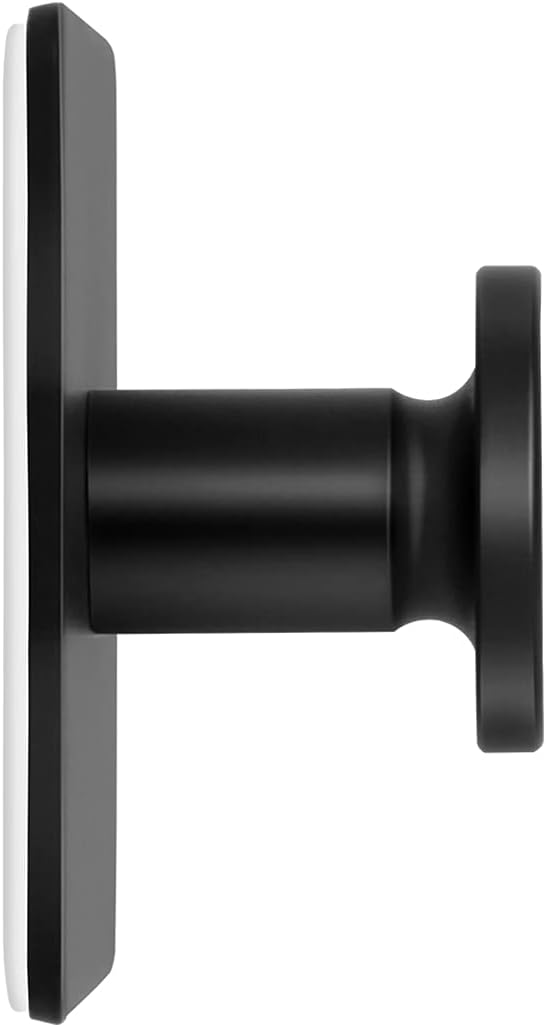 Modern Coat Hook Matte Black Self Adhesive Modern Wall Hook 4 Pack Stainless Steel Towel Hooks Round Utility Shower Towel Hanger for Home Storage Kitchen Bathroom