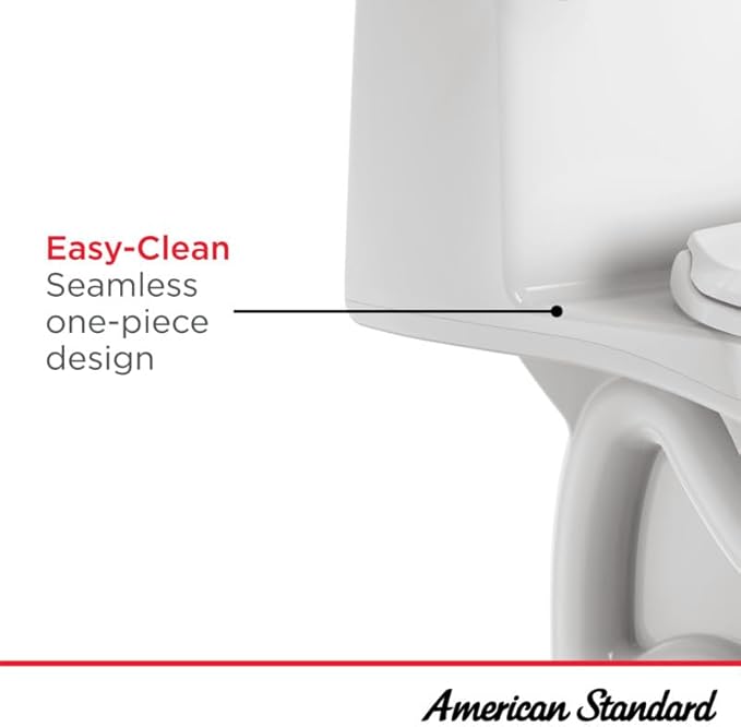 American Standard 2034314.020 Champion 4 One-Piece Toilet with Toilet Seat, Elongated Front, Chair Height, White, 1.6 gpf