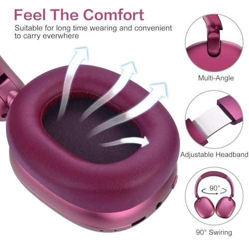 C6 Active Noise Cancelling Headphones, Wireless Over | Just In - Image 5