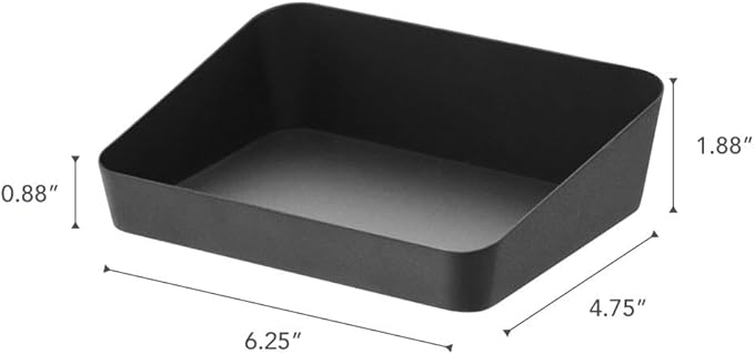 Yamazaki Home Tower Space Saving Vanity Tray - 5.25" X 7" - Steel