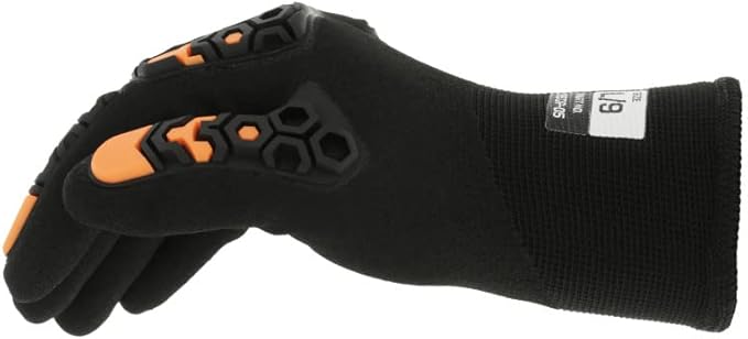 Mechanix Wear SpeedKnit M-Pact Thermal S5DP05 Gloves - Cold Weather Gloves for Protecting Hands - Insulated - Snug Fit - Touchscreen Capable - Machine Washable - Black - Large