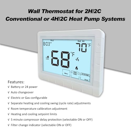 Programmable Thermostat for Home,Auto Changeover Hea | Just In - Image 3