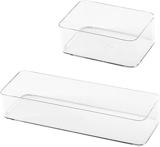 2pcs Convenient Storage Cases Drawer Organizers for Apartment Essentials