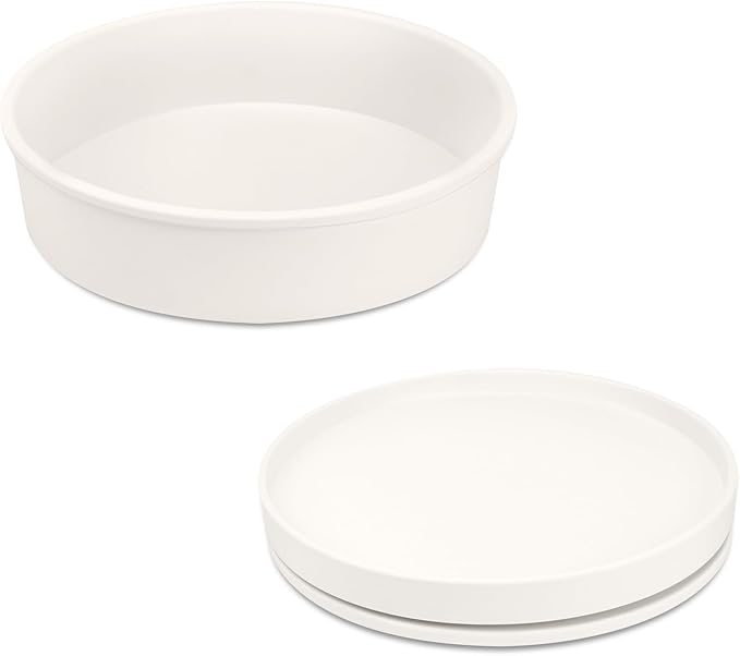 Pantry Organizers and Storage, 1 Set of 9.1 Inch Lazy Susan Organizer and 10 Inch Kitchen Organizers and Storage, Stackable Kitchen Pantry Organizers and Storage for Spice Cans Vegetable