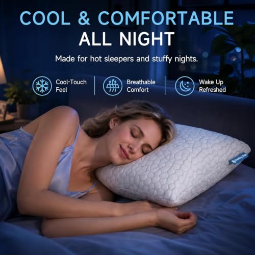 QUTOOL Cooling Pillow for Sleeping, CertiPUR-US Shredded - Image 5