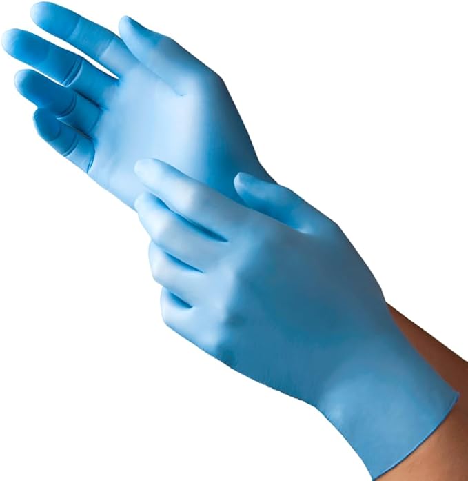 XS - 2XL Nitrile Glove, Examination, Fingertip-Textured, Powder-Free, Blue