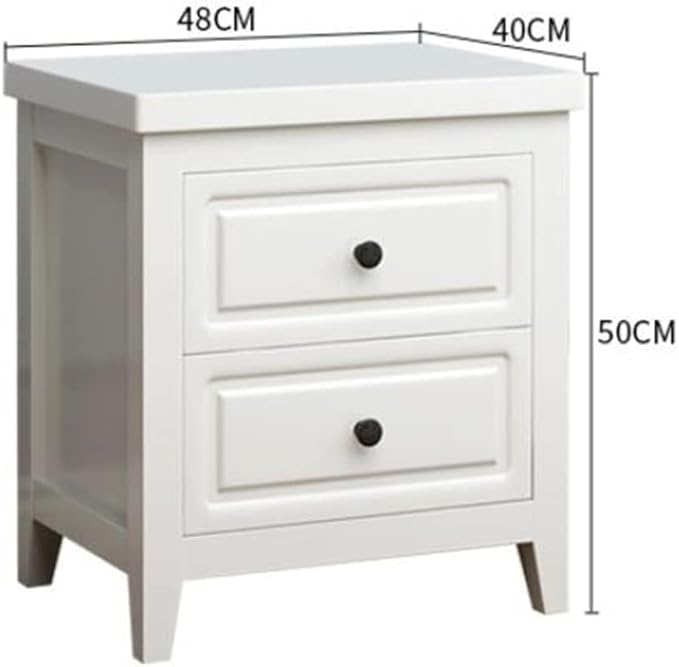 Minimalist 2-Drawer Nightstand - Small Bedside Table Storage Cabinet for Living Rooms & Hallways, Perfect for Compact Spaces, Stylish Home Furniture