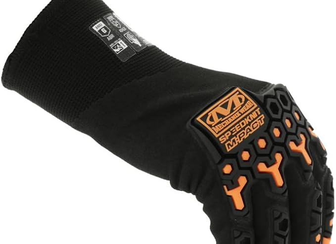 Mechanix Wear SpeedKnit M-Pact Thermal S5DP05 Gloves - Cold Weather Gloves for Protecting Hands - Insulated - Snug Fit - Touchscreen Capable - Machine Washable - Black - XX-Large