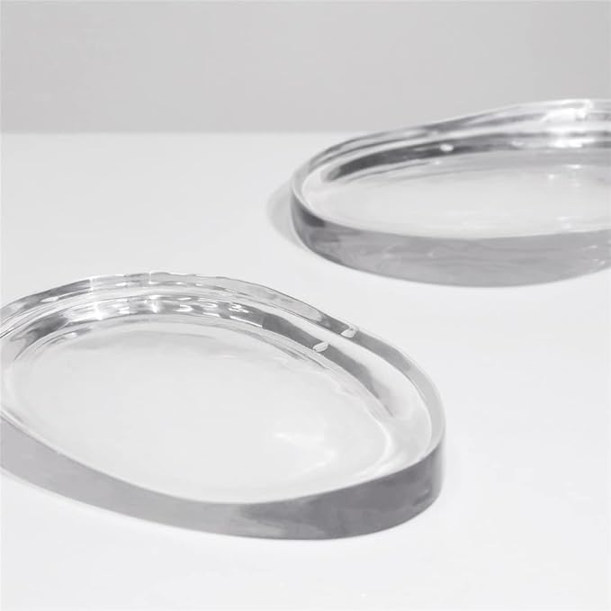 Household Minimalist Transparent Resin Bathroom Model Room Living Room Coffee Table Desktop Tray Decoration Ornaments