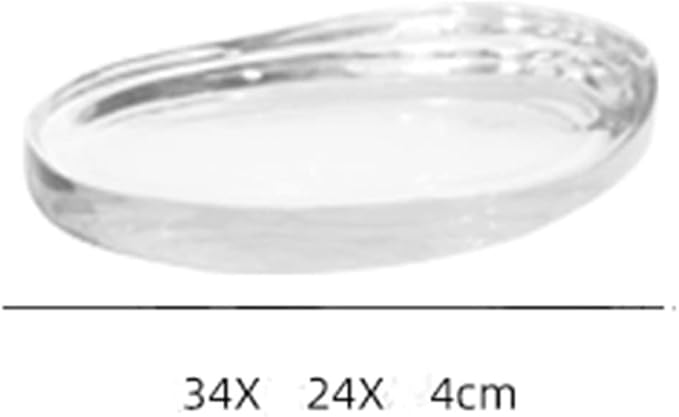 Household Minimalist Transparent Resin Bathroom Model Room Living Room Coffee Table Desktop Tray Decoration Ornaments