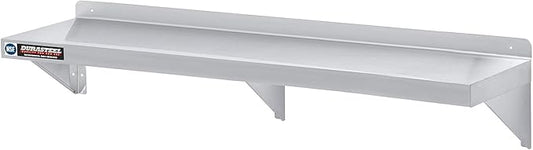 DuraSteel Stainless Steel Shelf - 72 Inch Wide x 14 Deep Commercial NSF Mounted Metal Wall Shelf Pantry Organizer Garage Storage Shelves - Rack Shelving Restaurant Kitchen Units Laundry Utility Room