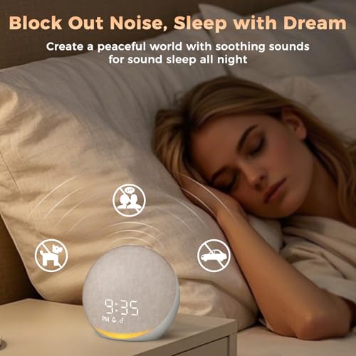 Sound Machine Alarm Clock with 25 Natural Sleep Sounds - Image 4