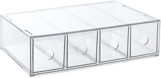 Acrylic Makeup Organizer Storage Box for Hair Accessories Cosmetics Travel Jewelry Acrylic for Dresser Vanity Bathroom