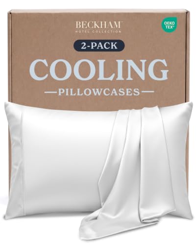 Beckham Hotel Collection Cooling Pillowcases for Hot Sleepers - Image 2