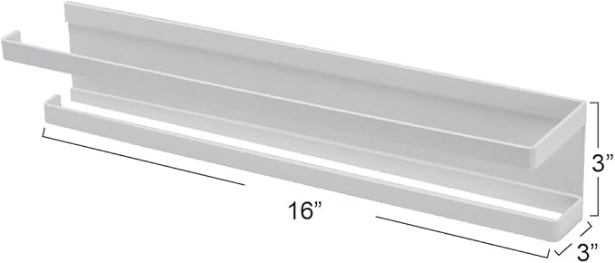 Household Essentials Metal Magnetic Paper Towel Holder, White