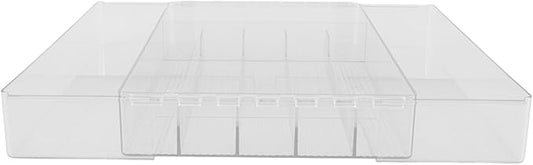 Expandable Silverware Organizer Cutlery Drawer Organizer Acrylic Storage for Kitchen and Office