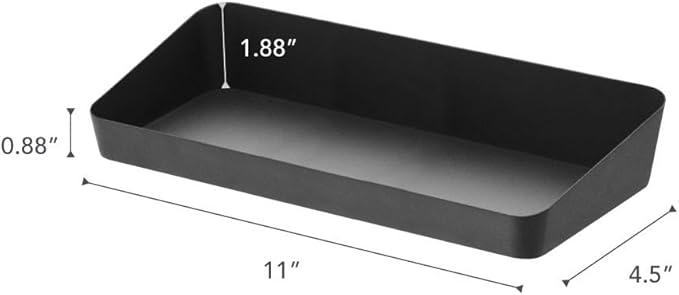 Yamazaki Home Tower Space Saving Vanity Tray - 5.25" X 11.75" - Steel