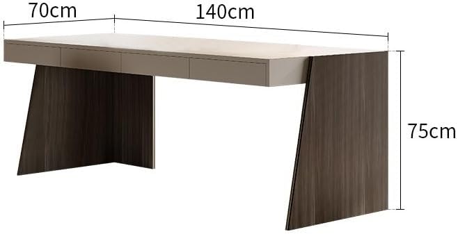 Desk Organizers Minimalist Desk, Light Luxury, Modern Living Room, Large Long Desk, Study Room, Home Solid Wood Study Desk, Computer Desk Standing Desk(140 * 70 * 75cm)