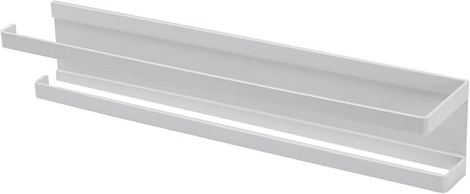 Household Essentials Metal Magnetic Paper Towel Holder, White