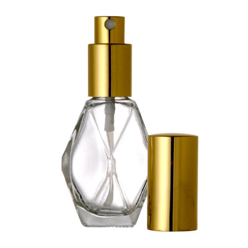 Diamond Spray Bottle. Fine Mist Perfume Cologne Atomizer for Essential Oil Aromatherapy Perfume Cologne Refillable (1 oz. 12 Bottles, Silver)