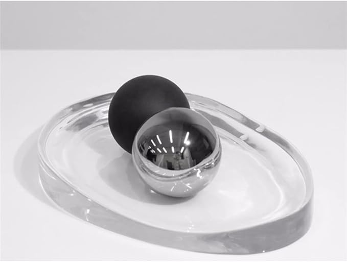 Household Minimalist Transparent Resin Bathroom Model Room Living Room Coffee Table Desktop Tray Decoration Ornaments