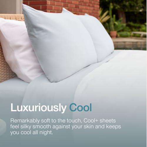 Coop Home Goods Cool+ Cooling Pillow Case Set of 2, Dove - Image 3