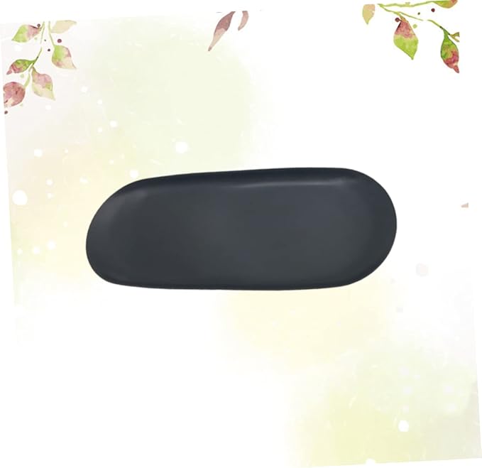 Ciieeo Minimalist Black Storage Tray Nordic Style Tools Jewelry Organizer Versatile Storage Plate for Earrings More Functional Flat Design for Home Bedroom