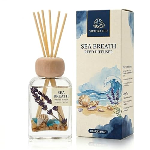Sea Salt Reed Diffuser for Home, 3.38 fl oz - Image 2