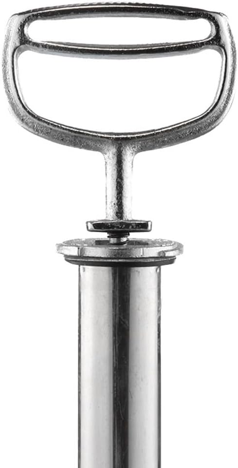 1.5 Gallon Hand Pump Sprayer, 304 Stainless Steel Garden Chemical Sprayer with Pressure Gauge, Adjustable Nozzle, 16" Sprayer Wand, 3.3ft Hose & Safety Valve