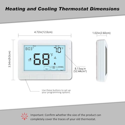 Programmable Thermostat for Home,Auto Changeover Hea | Just In - Image 7
