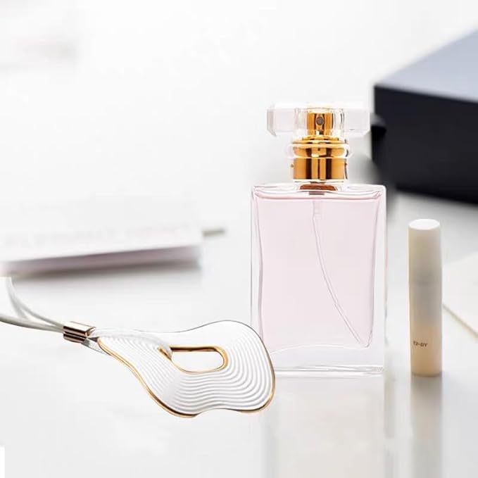 Empty Perfume Bottle Refillable 12PCS 30ml Glass Clear Travel Spray Atomizer Bottle Container Perfume Fine Mist Spray Pump Bottle Dispenser for Essential Oil Liquid (Square 30ml-12PCS)