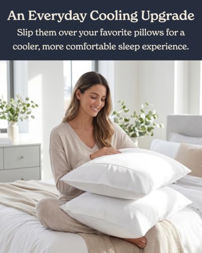 Beckham Hotel Collection Cooling Pillowcases for Hot Sleepers - Image 7