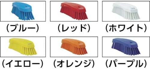 Vikan 38907 Brush,Scrub,Stiff,8",PP/PBT,Orange
