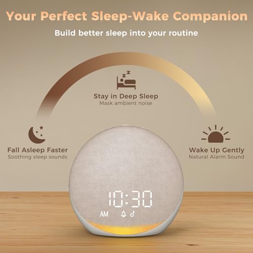 Sound Machine Alarm Clock with 25 Natural Sleep Sounds - Image 6