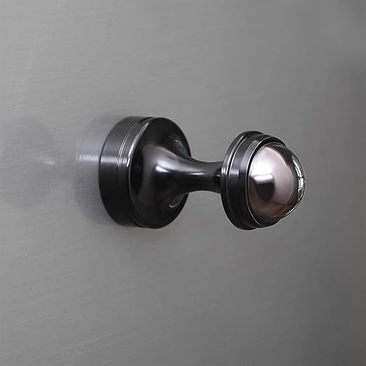Magnetic Hooks Heavy Duty for Cruise Cabins Magnet Hanger Holder Hanging Coats Neodymium Rare Earth Magnet for Home, Office, Bags, Workplace or Traveling-Pack of 2 Black