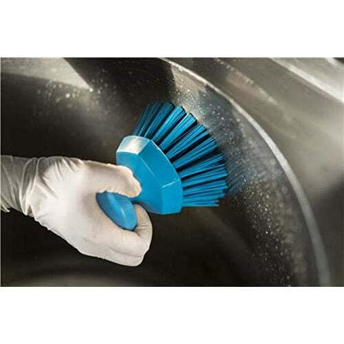 Vikan 38853 Brush,Scrub,Round,Stiff,5",PP/PBT,Blue