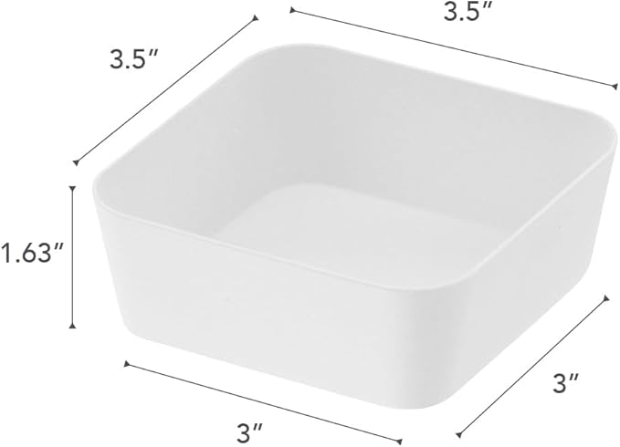 Yamazaki Home Tower Space Saving Vanity Tray - 3.5" X 3.5" - Steel