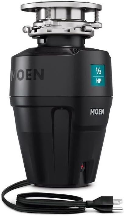 Moen Gray EX Series Prep Series 1/2 Horsepower Garbage Disposal, EX50C
