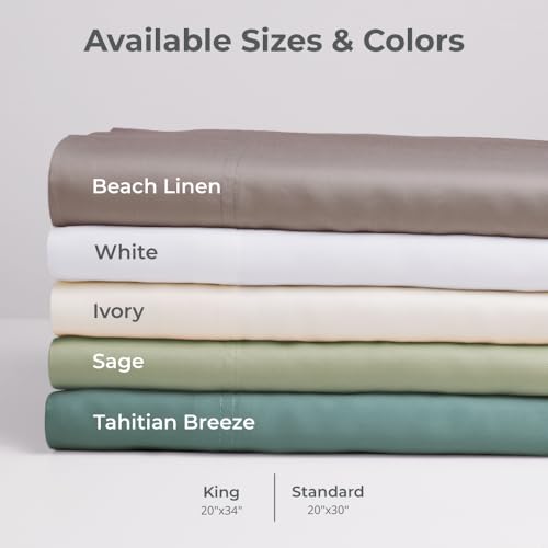 Cariloha Classic Bamboo Viscose Pillowcase Set - Beach Linen - Image 5