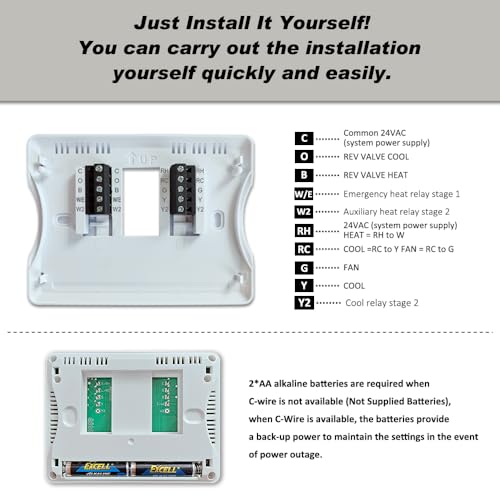 Programmable Thermostat for Home,Auto Changeover Hea | Just In - Image 6