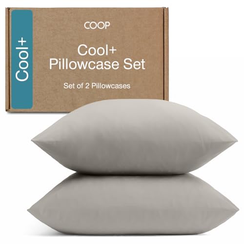 Coop Home Goods Cool+ Cooling Pillow Case Set of 2, Dove - Image 2