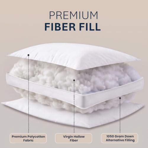Utopia Bedding Gusset Bed Pillow, Hotel Pillows Queen Size - Image 4