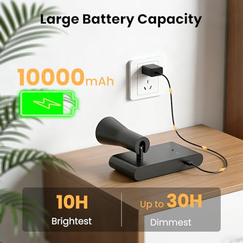 Wall Sconce Battery Operated Reading Lights, 10000mAh Rechargeable Wireless LED Wall Lights, 3 Color Temperatures Dimmable Bedside Lamps for Bedroom Living Room, 1 Pack - Image 4