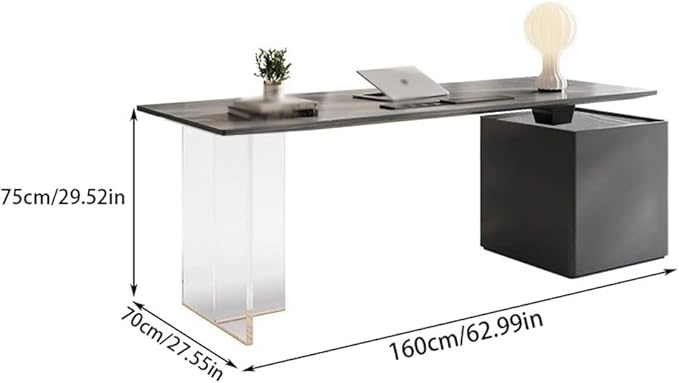 Desk Organizers Home Small Apartment Minimalist Slate Study Desk Desk Modern Minimalist Company Office Computer Desk Standing Desk(160 * 70 * 75cm)
