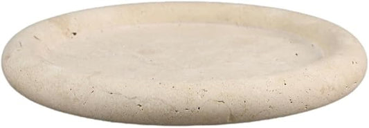 Modern Marble Tray Set - Minimalist Home Decor for entryway, Hotel, Showroom - Geometric Marble Storage Bowl for Essentials and Decorations(Beige6)