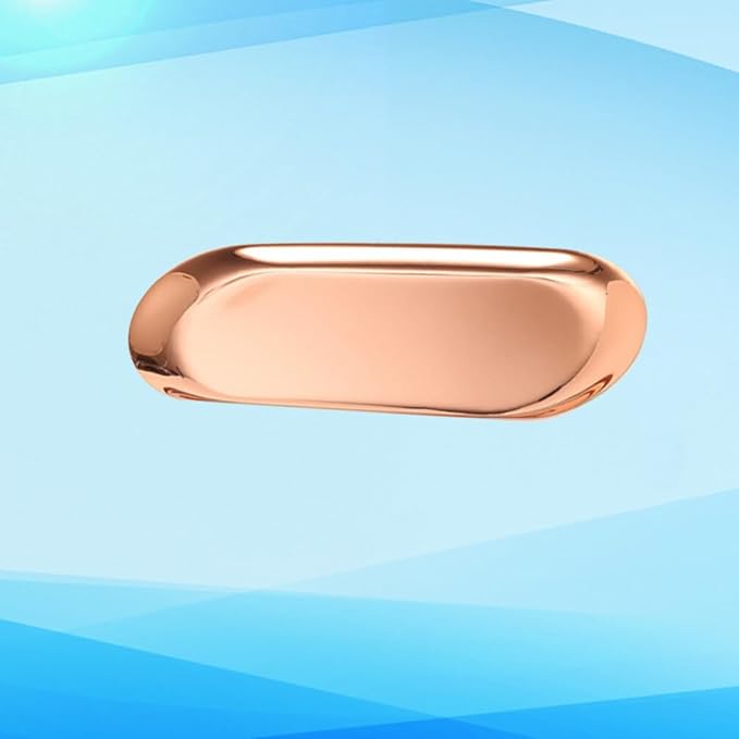 Luxshiny Minimalist Jewelry Tray for Vanity Metal Aromatherapy Tools Storage Plate Display Trinket Dish
