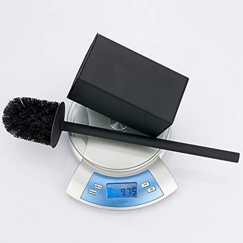 Steel Brush Black Bathroom Cleaning Brush Holder with Brush Wall Mount