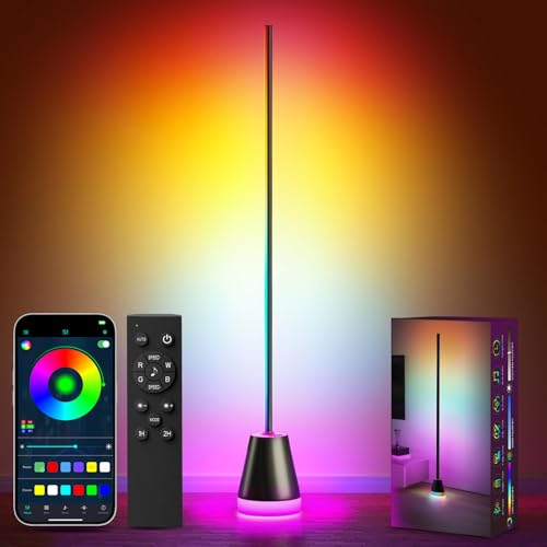 Keepsmile Smart RGB LED Corner Floor Lamp,172 LEDs B | Tools & Home Re - Image 2