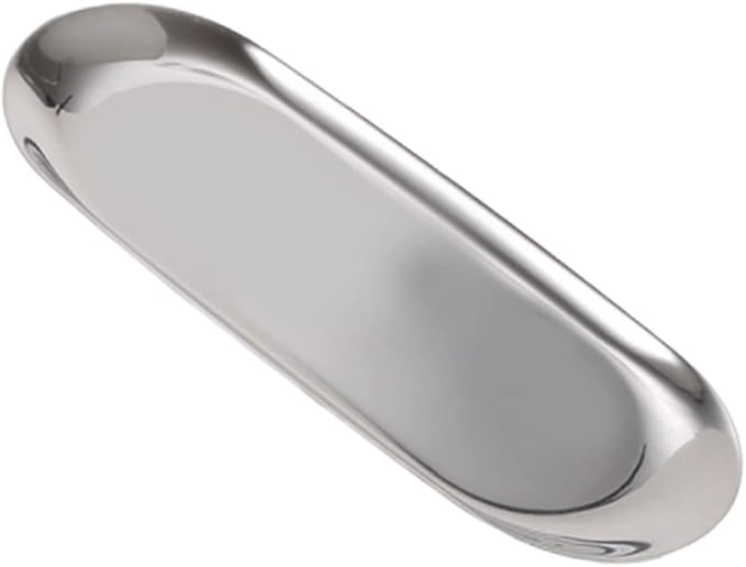Alipis Tools Tray Nordic Style Jewelry Storage Plate Minimalist Silver Storage Tray for Home Bedroom Versatile Organizer for Necklaces and Earrings
