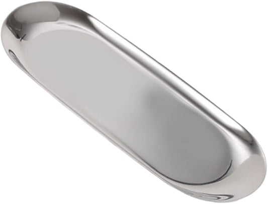 Alipis Tools Tray Nordic Style Jewelry Storage Plate Minimalist Silver Storage Tray for Home Bedroom Versatile Organizer for Necklaces and Earrings